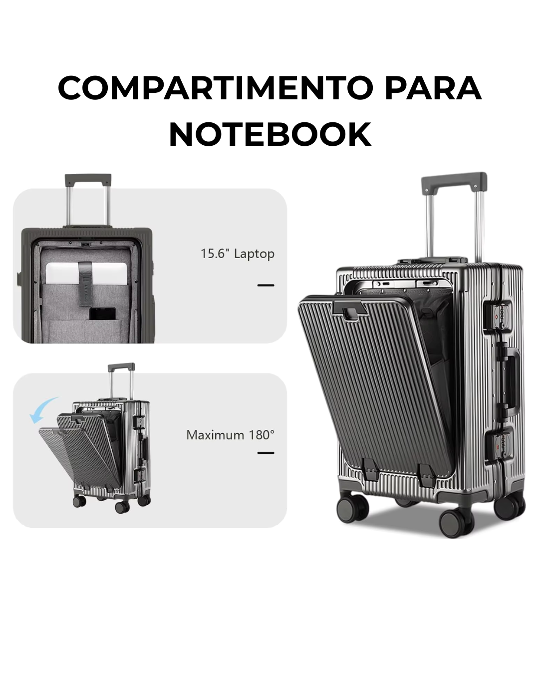 Mala Roma com Bolso Frontal